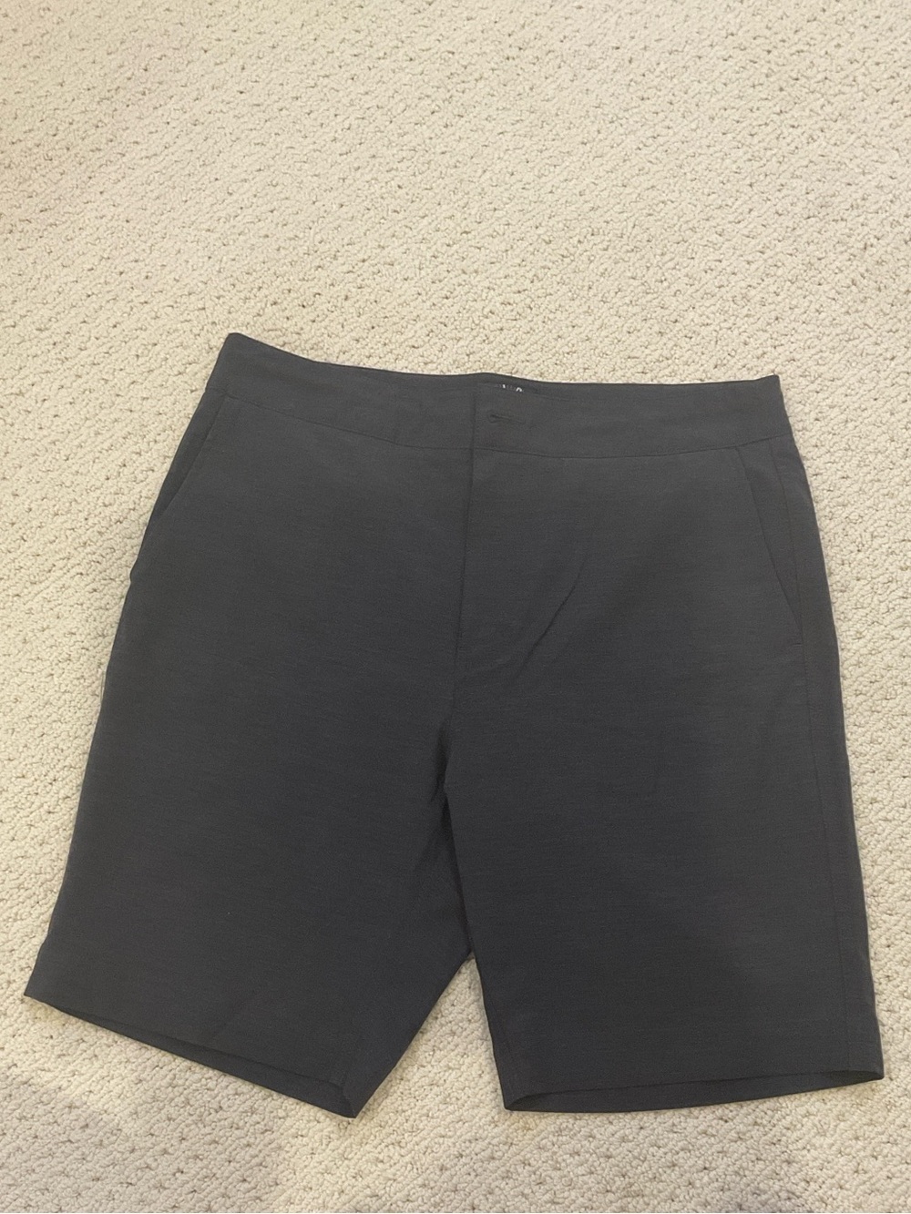 Faherty All Day Shorts Gray Heather 32 Drawstring